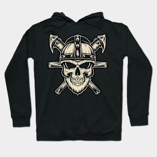 Traditional Vikings Skull Tattoo Hoodie